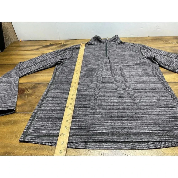 Lululemon Men's Surge Warm Quarter Zip Pullover Performance Purple Heather M - Picture 4 of 8